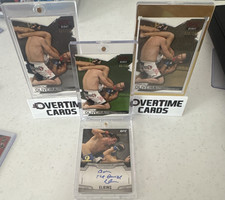 Topps 2010+2014 UFC Knockout 4-Card Lot Oliveira Debut + Elkins Auto SN