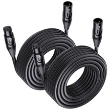 35 Feet XLR Cables 2 Pack Premium Long Microphone Cable Matters 35ft