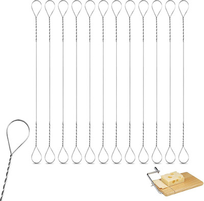 12 Pcs Cheese Slicer Wire Replacement Kit - 5.7 Inch Stainless Steel Butter Cutt