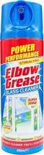 Elbow Grease Glass Cleaner Aerosol - Super Shine Foaming Action Spray 3 x 400ml 7.91 per litre