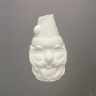 Rare Fenton Santa Fairy Lamp #5106 Made of Milk Glass Vintage 1971