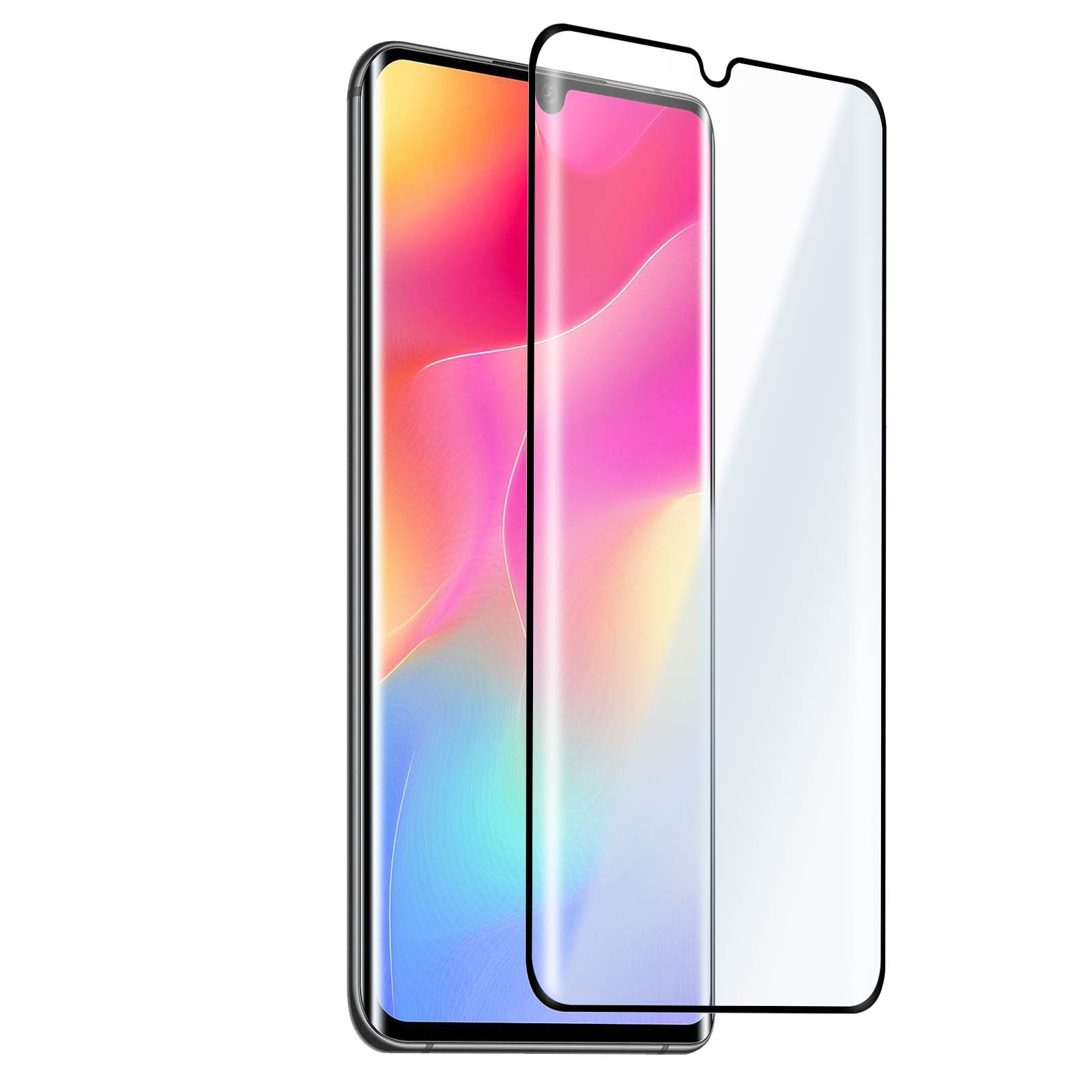 Film Protection Xiaomi Mi Note 10 Lite anti-rayures avec bord noir discret