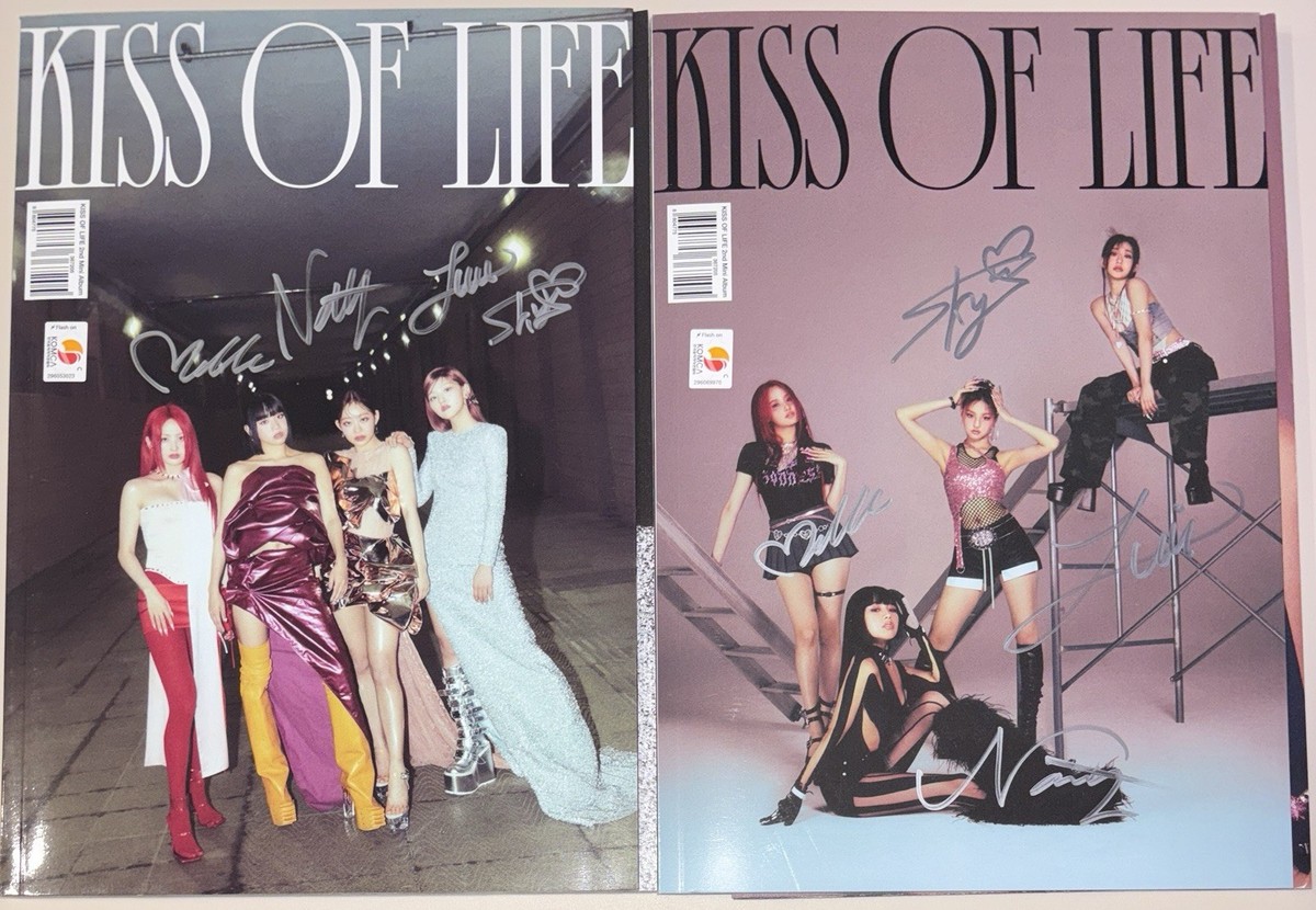 KISS OF LIFE [Born to be XX] Autographed Signed Album Both Ver Set