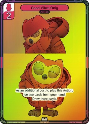 Vibes TCG  BIRB FOIL  Good Vibes Only  - Birb & Pengu Card # 024