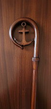 Wood CROZIER Bishop Staff Crosier Quality Craftsmanship, 72" High Christmas G9