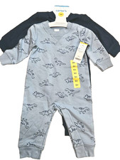 NWT Carter's Boy's 2-Piece Pajama Set Size 6mo Dinosaur Color in Blue