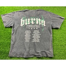 Burna Boy x BoohooMAN Vol 1 Men's L Black "Twice as Tall" Tour Graphic T-Shirt