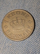 Denmark 1 Krone 1940 Circ