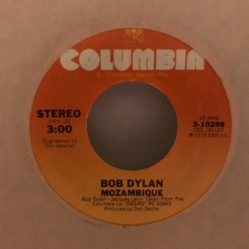 Bob Dylan 45 RPM Mozambique / Oh, Sister—EX