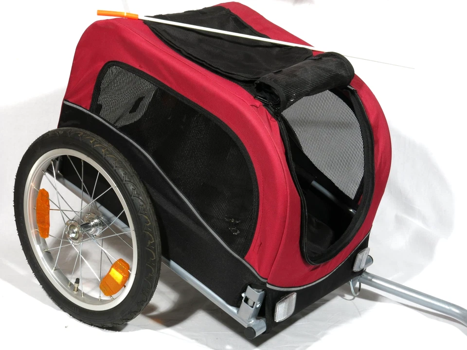 PRL) TRIXIE CARRELLO TRASPORTO ANIMALI CANE GATTO BICI BIKE DOG CAT BICICLE