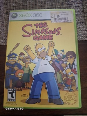 The Simpsons Game (Microsoft Xbox 360, 2007) Un Tested 