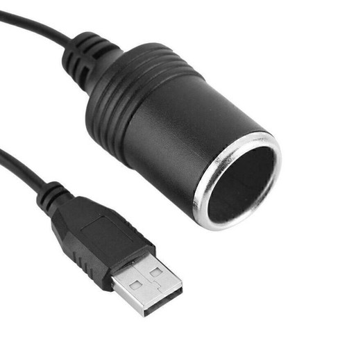 USB Port 12V Car Voltage Conversion Line Socket Power Adapter Charger Cable Line - Photo 3 sur 9