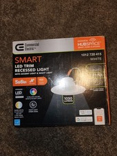 Commercial Electric Smart LED Recessed Light Trim 5/6 In. CCT