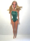 Vintage 1981 Sunsational Malibu PJ Barbie Doll Green Swimsuit #1187