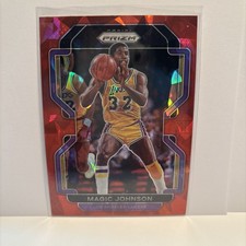 2021-22 Panini Prizm - Magic Johnson #248 Red Ice Prizm
