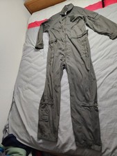 Vintage Military Coveralls Flyers CWU 27/P Size Medium Army Green Tru-Spec EUC