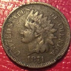 1874 INDIAN HEAD CENT    I-6 LOWER GRADE CORROSION-SCRATCHES