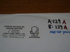 ARCANA RHYTHM - Shadows - UK 2-track 12" Vinyl single - DJ Promo - White Label