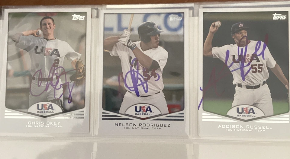 2011 TOPPS USA BASEBALL SIGNED AUTOGRAPHED CARDS - Image 3 of 3