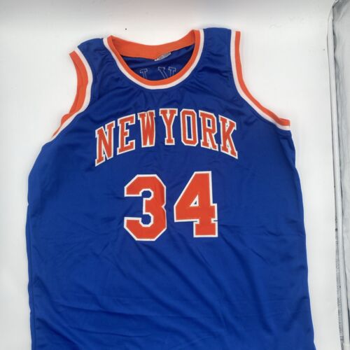 Maglia personalizzata Charles Oakley firmata autografata blu New York Tri Star - Foto 3 di 4