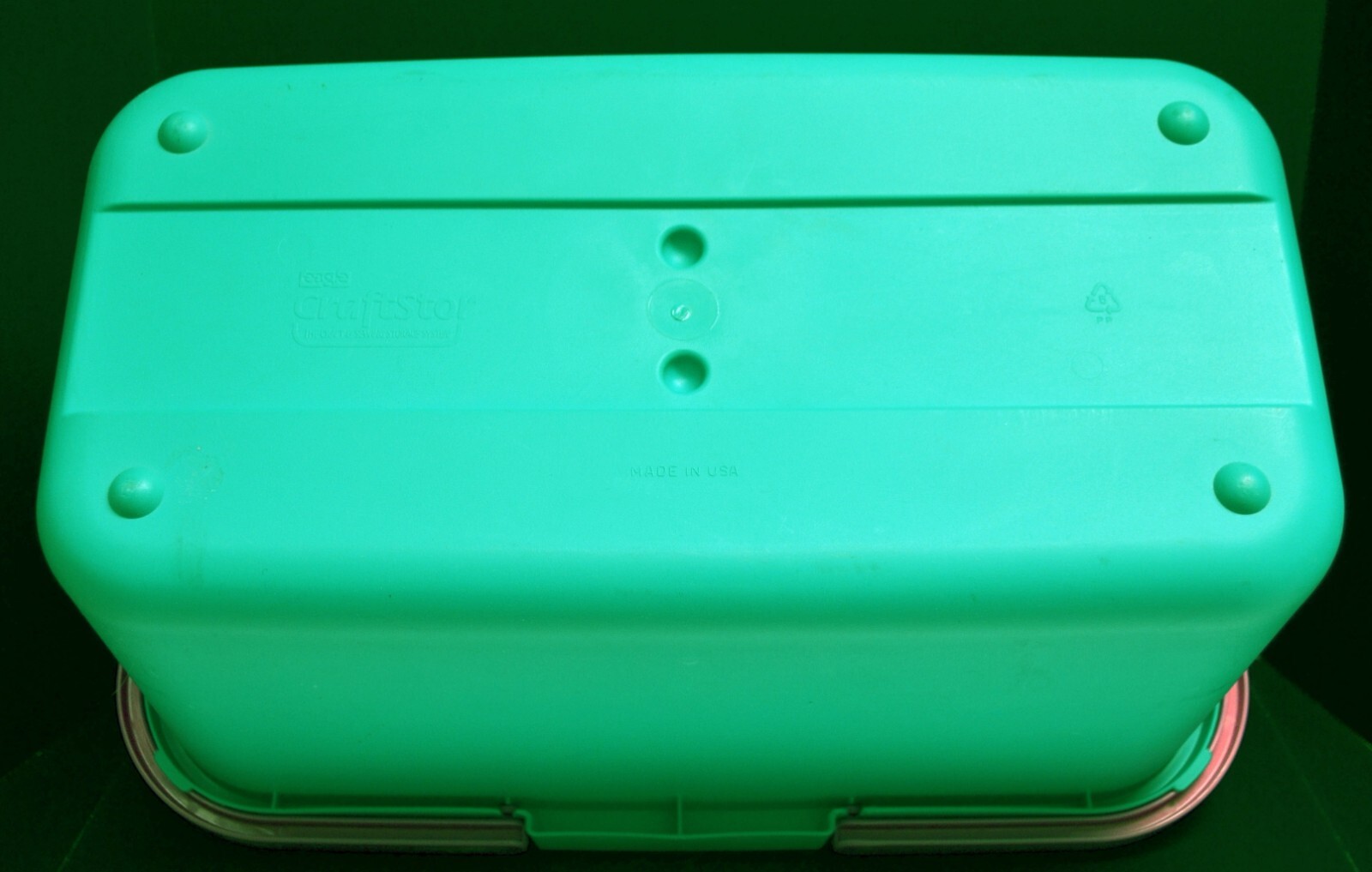 Eagle Craftstor Sewing Tote Box Scrapbook Craft 90s Purple Teal Pink 20