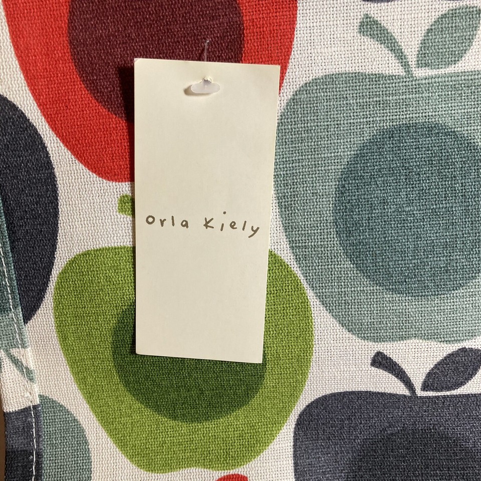 Orla Kiely Apple Tote Bag Tesco 2015 Shopper Blue White Gift Multi