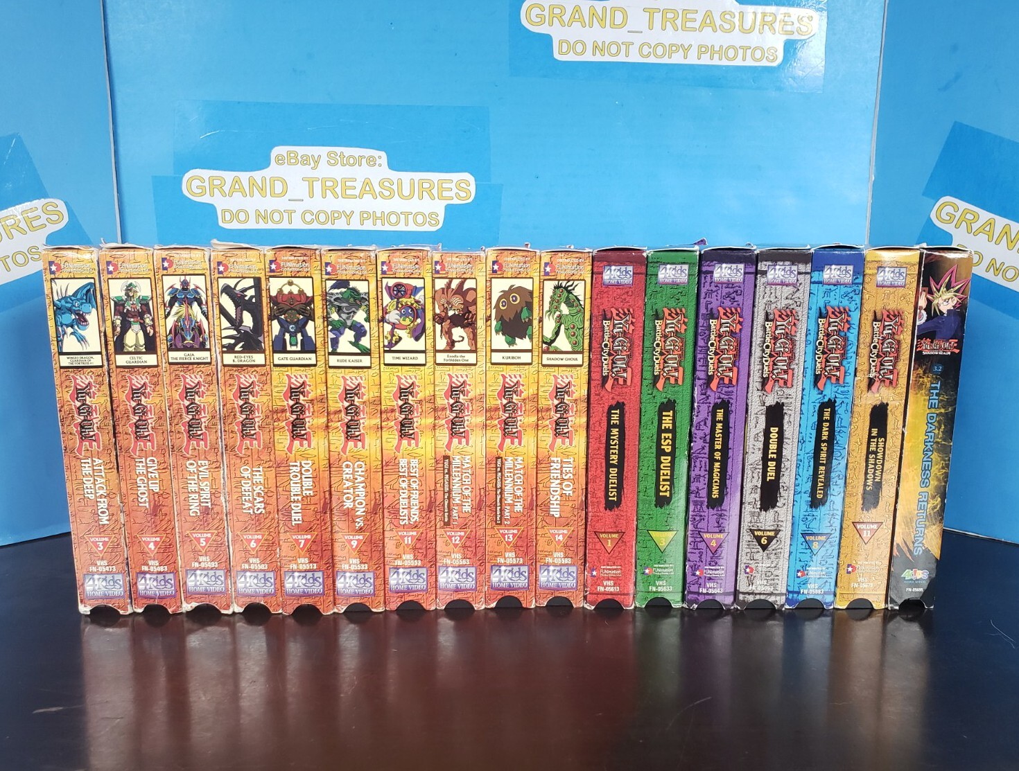 LOT OF 17 *VTG* 1996 YUGIOH VHS TAPES Vol Duels Duelists YuGiOh 90s