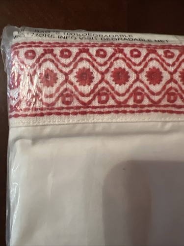 Coyuchi Henna 300 Percale Flat Sheet Queen New - Picture 2 of 4