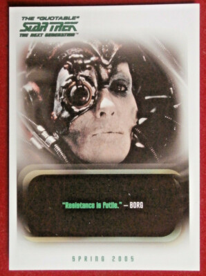 THE ''QUOTABLE'' STAR TREK THE NEXT GENERATION - PROMO P3 - Rittenhouse 2005