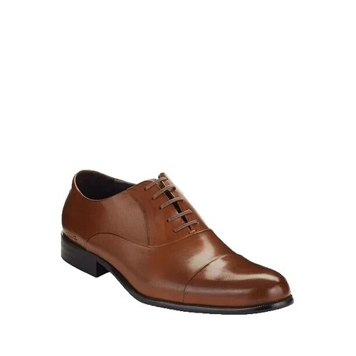 Kenneth Cole Run Around Brown Leather Slip On Dress Loafers  display picture 1