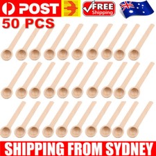 50PCS Mini Wooden Spoons Small Bath Salt Spoon Candy Spoon for Spice Jars