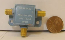 MERRIMAC MODEL: PDM-20-500 ... SMA LOT:14769 BLUE