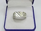 Vintage Sterling Silver 925 Men's Ring, Elegant Jewelry Size 8.5