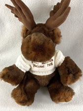 Purr Fection by MJC Moose Plush 12" Sitting Stuffed Animal Wearing Sweater 1992