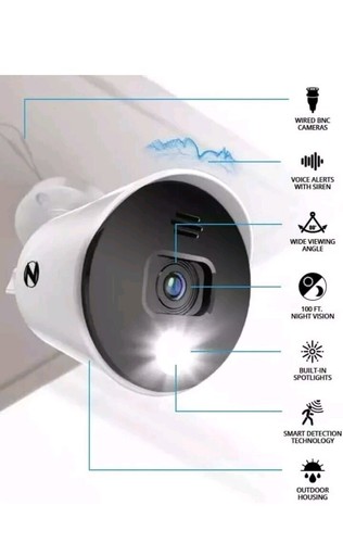 New Night Owl CM-DP2LSA-B DP2 Series WIRED Add-on Camera with Spotlight & Audio - Picture 3 of 5