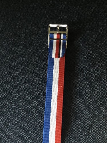 Cinturino Orologio Vintage Reversibile 18mm Union1960s Regimentale - Argento, M0NI-BAGE - Foto 4 di 8