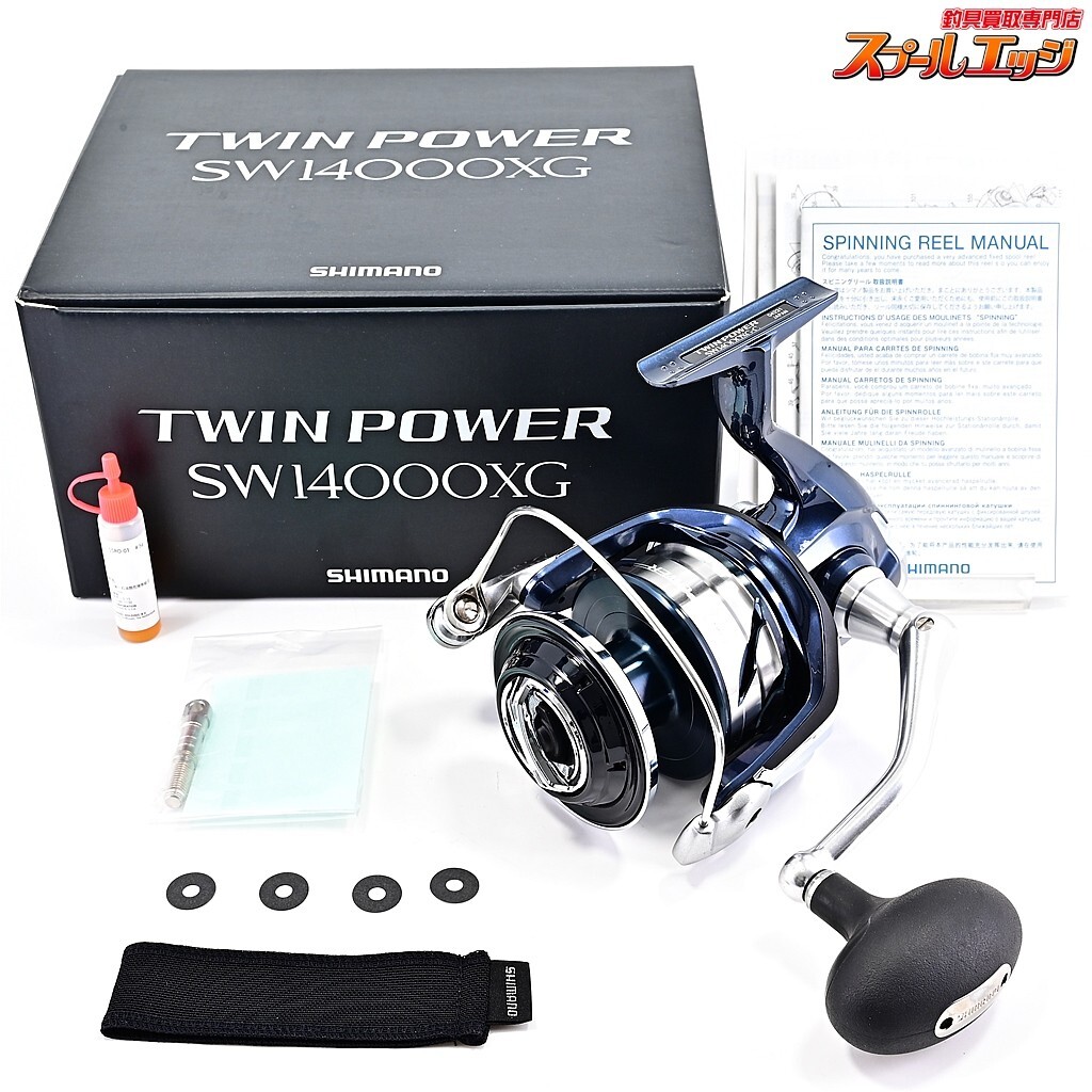 Near Mint】Shimano 21 TWINPOWER SW14000XG Spinning Reel from