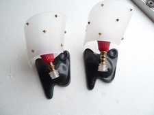 belle paire d'appliques rockabbilly attribuable à Pierre Guariche super design!