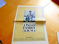 queen elizabeth II & charles sunday express publication A PIVATE FAMILY ALBUM
