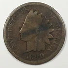 1890 United States Indian Head Cent Penny - Good (G) Mark KM#90a - 6629-AH