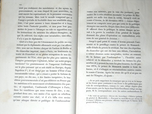 Le procès d'Arnim HARRY VON ARNIM 1824-1881 Bismarck Thiers M. de Holstein - Picture 5 of 12