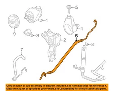 GM OEM 03-06 Avalanche 1500 Pump Hoses-Pressure Hose 15295842