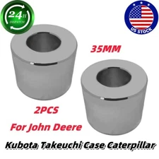 35mm Excavator Bucket Bushing 2PC For John Deere Kubota Takeuchi Bosses Cat