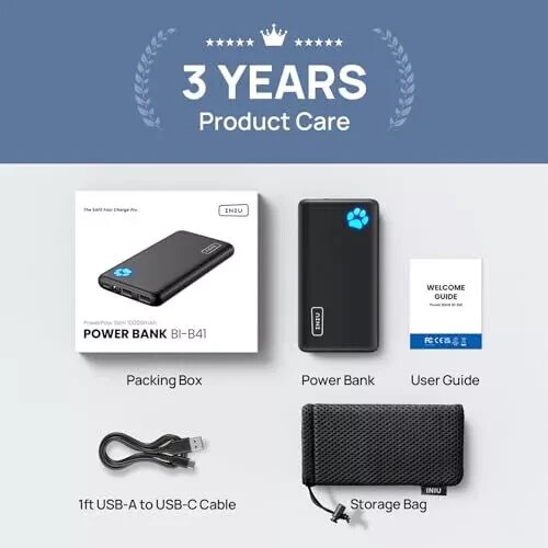 Power Bank, Portable Charger 10000mAh Slimmest & Lightest High-Speed USB C - Picture 6 of 6