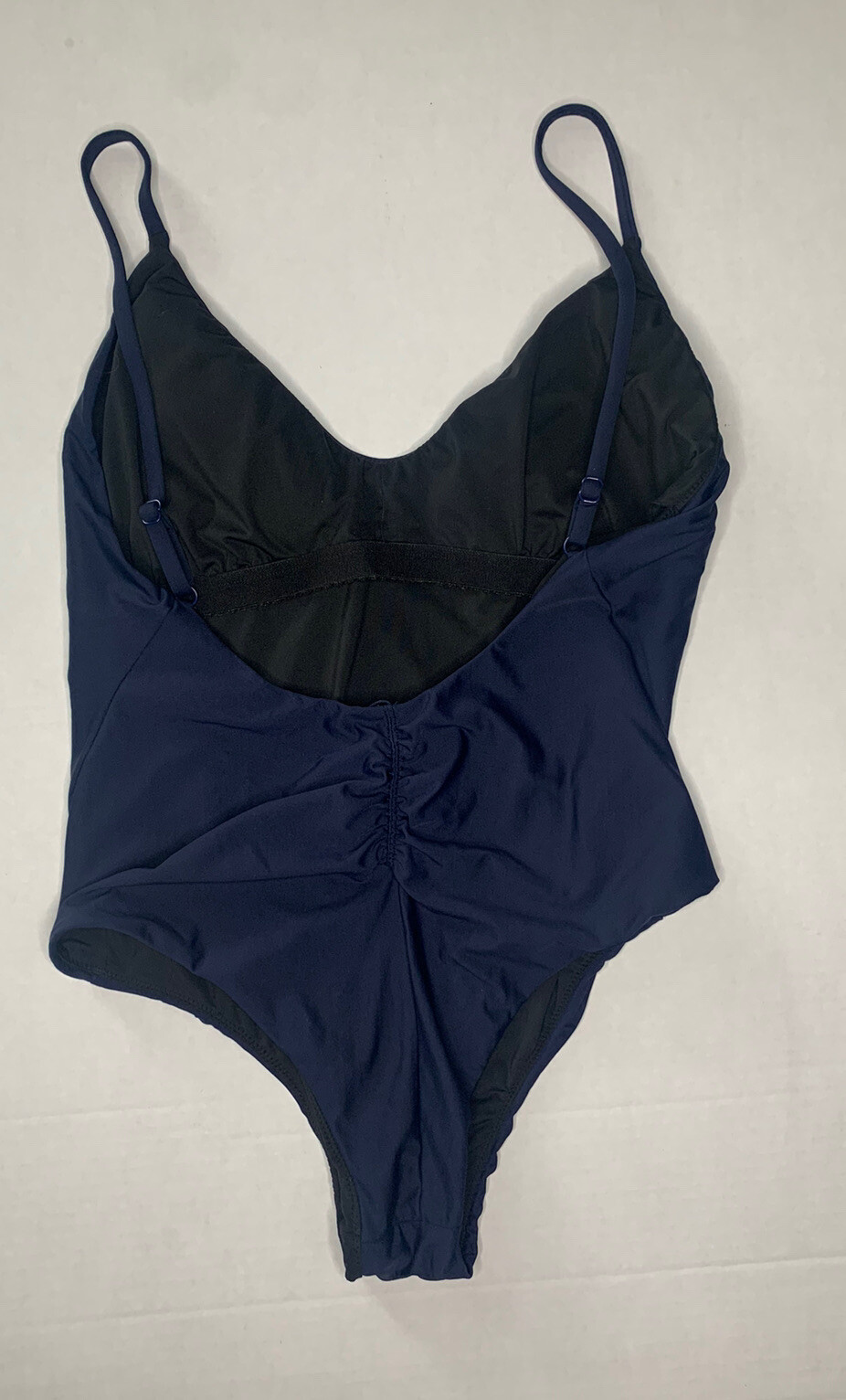 JCrew 110 Ruched Back OnePiece Swimsuit Size 8 Navy… Gem
