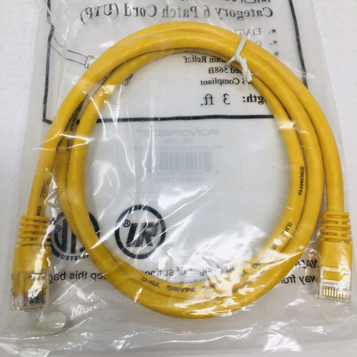 3 ft CAT6 Ethernet Patch Cable LAN Network Internet Modem Router Xbox PS3 Cord - Picture 3 of 7