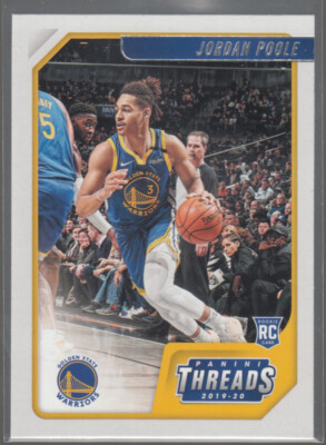 JORDAN POOLE 2019-20 Panini Chronicles Threads #89 Golden State Warriors Rookie
