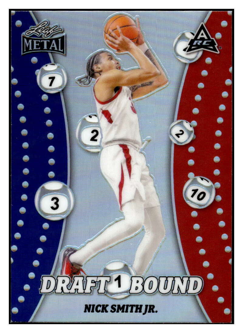 NICK SMITH JR RC SP 2023 Leaf Metal Draft Bound 8/22 ROOKIE Razorbacks ...