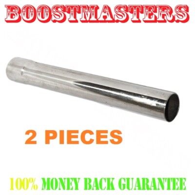 2 PCs  Tailpipe Exhaust Pipe and Aapter 2.25'' O.D. to 2.25'' I.D. 18'' Length T3