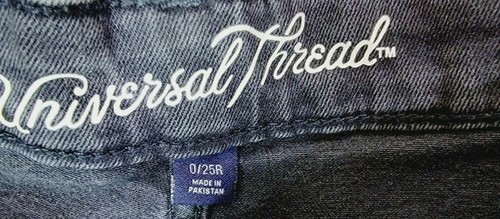 Women's Size 0 High Rise Skinny Jeans - Universal Thread - Faded Gray Wash - Picture 4 of 7